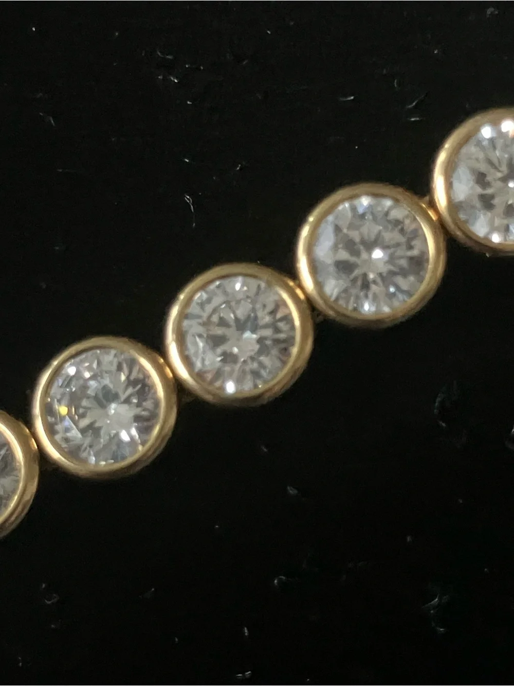 Michael Kors Gold-Tone Park Avenue Clear Crystal Bezel Bracelet